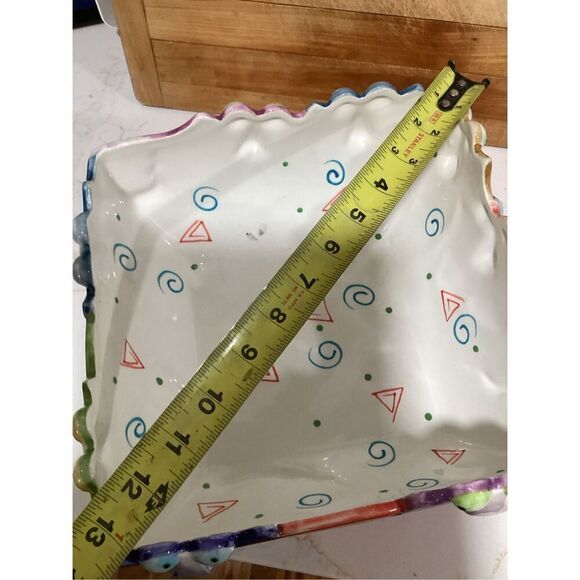 Studio Designworks Handpainted Ceramic Joy Cats Serving Bowl 1990 - Picture 9 of 9